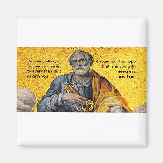 常に準備する – Saint Peter – マグネット (正面)