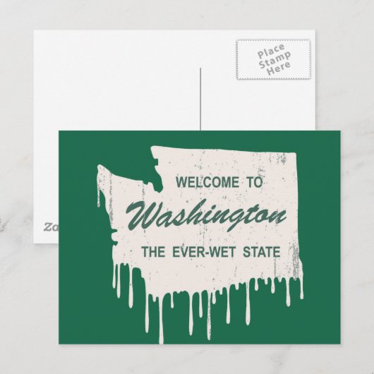 常に濡れた州 ポストカード (正面/裏面)