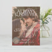 常に無期限 |フォトカスタムー | 結婚s 招待状 (スタンド正面)