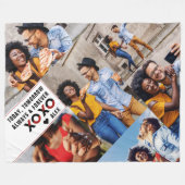 常に無期限 | モダン 6フォトコラージュ フリースブランケット (正面(横))