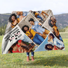 常に無期限 | モダン 6フォトコラージュ フリースブランケット