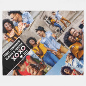 常に無期限 | モダン 6フォトコラージュ フリースブランケット (正面(横))