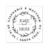 常に無期限 |素朴離れとカスタムScript セルフインキングスタンプ (デザイン)