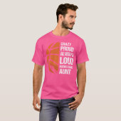 常に熱狂する誇りを持った大きなバスケットボールの叔母 Tシャツ (正面フル)
