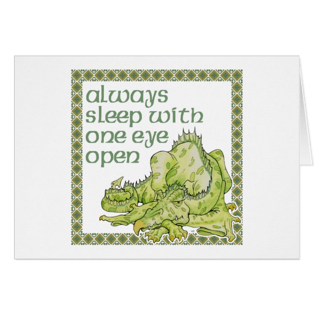 常に片目を開けて眠る (正面横)