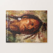 常に用心深い、アメリカインディアンのパズル ジグソーパズル (横)