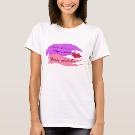 常に監督する必要がある Tシャツ (正面)