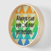 常に目と耳の保護を使用するスペクトルGfx 壁時計 (傾斜)