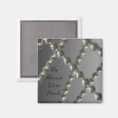 常に真珠の磁石を着ていた マグネット (正面/裏面)