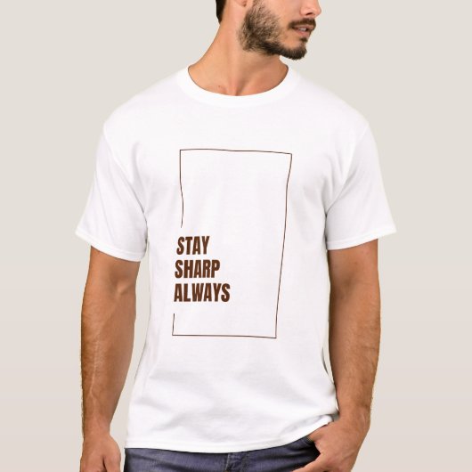 常に研ぎ澄ませ Tシャツ (正面)