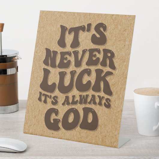 常に神は運がない 台座サイン (インサイチュ)