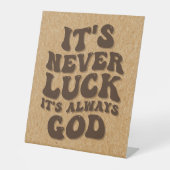 常に神は運がない 台座サイン (正面)