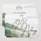 常に神を信頼する 招待状 (正面/裏面)