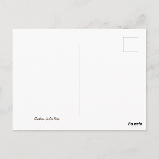 常に神を思い出すひまわり引用文 ポストカード (裏面)