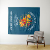 常に神与え感謝していキリスト教の感謝祭に タペストリー (インサイチュ(横))