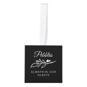 常に私たちのハートでペットフローラ写真コラージュ キューブオーナメント (正面)