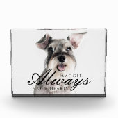 常に私たちのハートでペット記念記念 フォトブロック (正面)