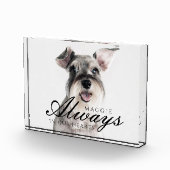 常に私たちのハートでペット記念記念 フォトブロック (右)
