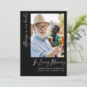 常に私たちのハートで2写真葬儀/メモリアル サンキューカード (スタンド正面)