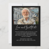 常に私たちのハートで2写真葬儀/メモリアル サンキューカード (裏面)