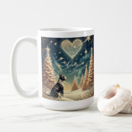 常に私たちのハートクリスマスオーナメントピットブル コーヒーマグカップ