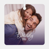 常に私たちのハートパーソナライズされた- Memorial Photo メタルオーナメント (裏面)