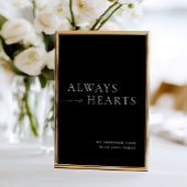 常に私たちのハートミニマル結婚リストのサイン 招待状