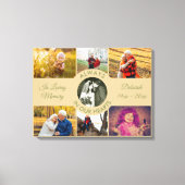 常に私たちのハートメモリアル写真コラージュ キャンバスプリント (正面)