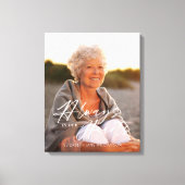 常に私たちのハート写真記念記念キープサケ キャンバスプリント (正面)