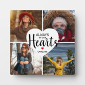 常に私たちのハート |メモリアル4フォトコラージュ フォトプラーク (正面)