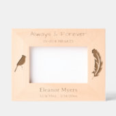 常に私たちのハート | (鳥)ショウジョウコウカンチョウメモリアル レーザー彫刻フレーム (正面)