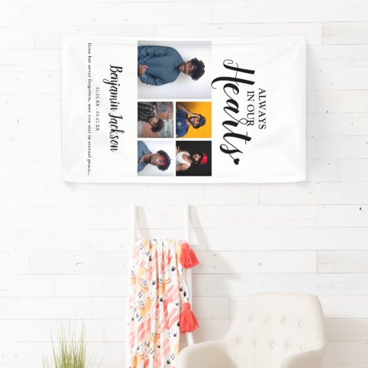 常に私たちのハート | 5枚 | メモリアル 横断幕 (インサイチュ)