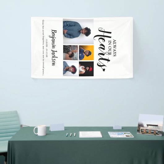 常に私たちのハート | 5枚 | メモリアル 横断幕 (トレードショー)