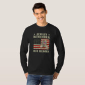 常に私たちのヒーローの戦闘靴を覚えて退役軍人D Tシャツ (正面フル)