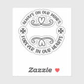 常に私たちの心で、永遠に私たちのハートblack.p シール (シート)