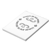 常に私たちの心で、永遠に私たちのハートblack.p ノートパッド (回転)