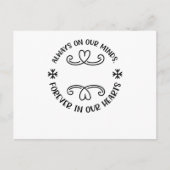 常に私たちの心の中で、永遠に私たちのハートの中で、black.p 案内ポストカード (正面)