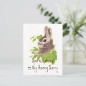 常に私のハニーのウサギである、ガラス ポストカード (スタンド正面)