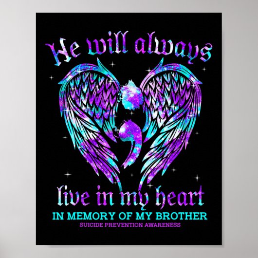 常に私のハートで私の兄の自殺の予防A ポスター (正面)