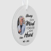 常に私のハートで私の心カスタム オーナメント (正面)