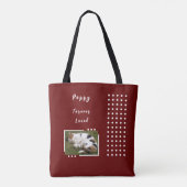 常に私のハートで2 photo pet愛人バーガンディ トートバッグ (裏面)