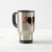 "常に私のハートで"のバレンタインデーのギフト トラベルマグ (正面左)