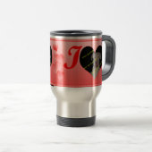 "常に私のハートで"のバレンタインデーのギフト トラベルマグ (正面右)