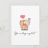 常に私のハートバレンタインデーのカード シーズンカード (正面/裏面)