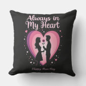 常に私のハート枕カバー – Heartful Gift f クッション (正面)