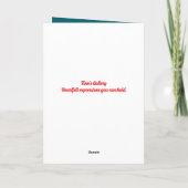 常に私のバレンタインデー サンキューカード (裏面)