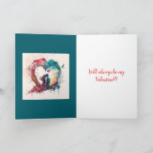 常に私のバレンタインデー サンキューカード (内部)