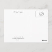 常に私の友最高の人 ポストカード (裏面)