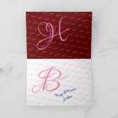 常に私の心の誕生日グリーティングカード カード (内部)