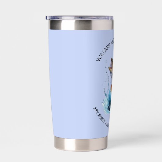 常に私の最初で素晴らしパパ 保温保冷タンブラー (右面)